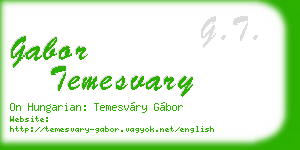 gabor temesvary business card